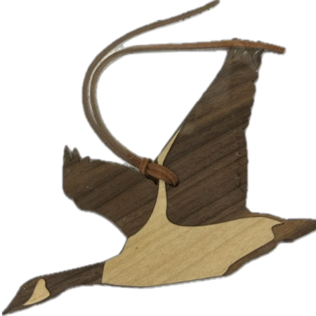 Wooden Goose Ornament