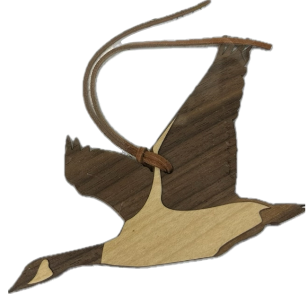 Wooden Goose Ornament