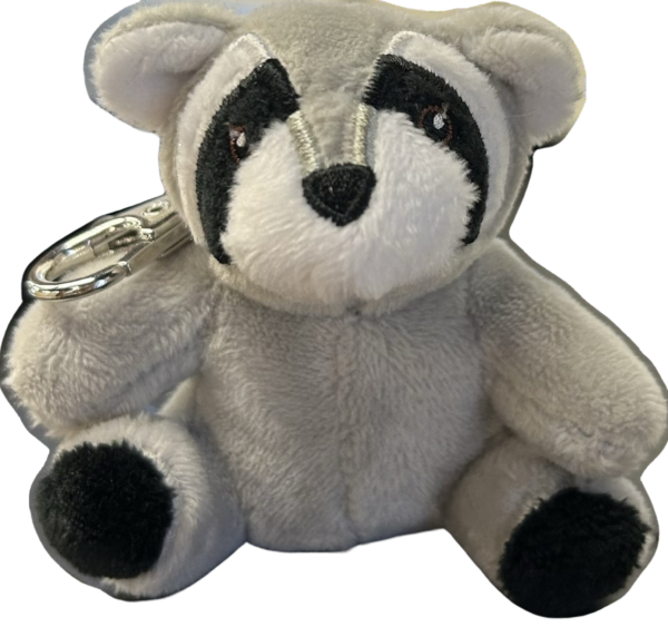 Racoon Stuffed Zipper Pull