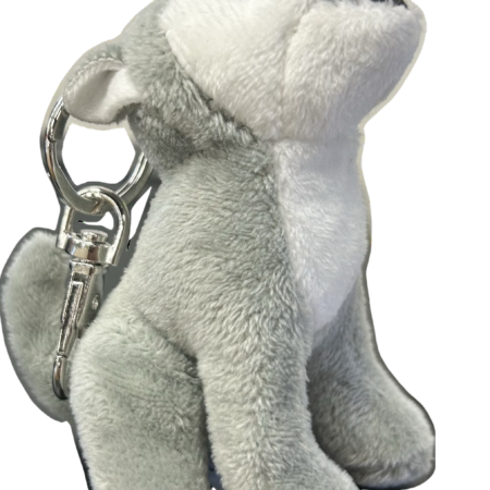 Wolf Stuffed Zipper Pull