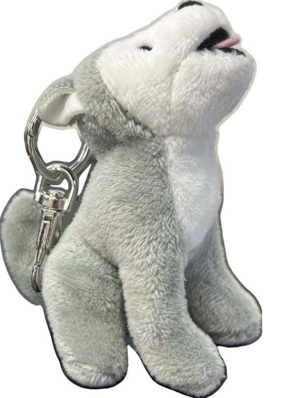 Wolf Stuffed Zipper Pull