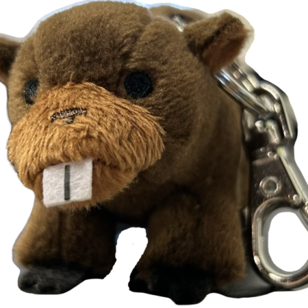 Beaver Stuffed Zipper Pull